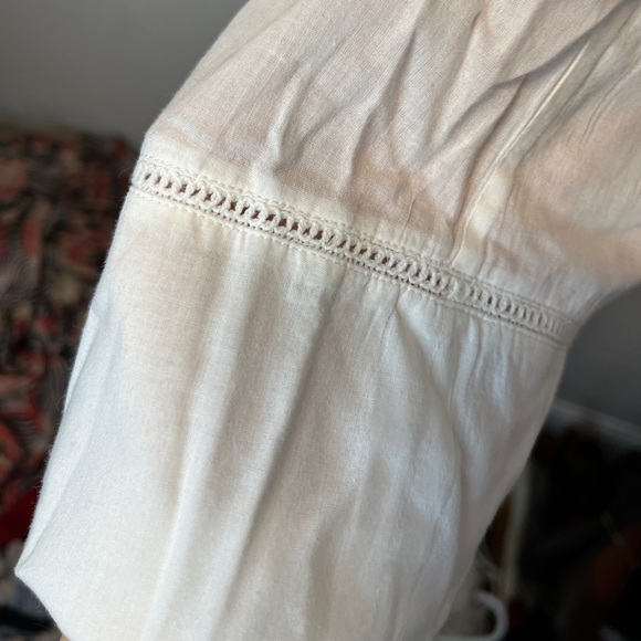 Lilly Pulitzer White Embroidered Cotton Alfa Tunic Top Swim Cover Up Sz M - Picture 4 of 11